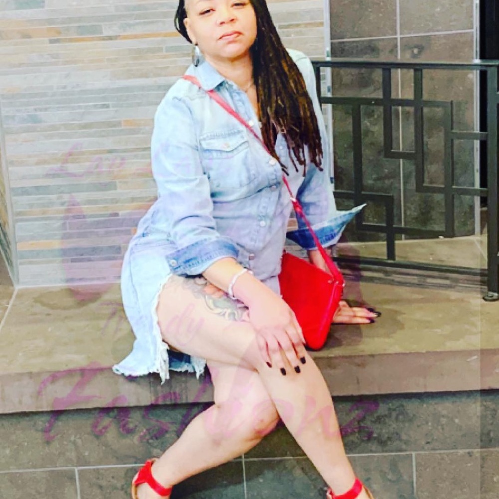 Denim Destroyed Romper - Picture 4 of 7